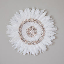 Load image into Gallery viewer, Decorative wall art with concentric circles on a plain wall