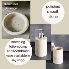 Load image into Gallery viewer, Stone Soap Dish with Round Edge