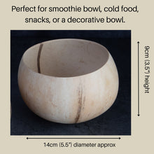 Load image into Gallery viewer, Set of 3 Natural Coconut Bowls | Eco-Friendly Handmade Tableware | Sustainable Boho Home Decor