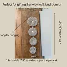 Load image into Gallery viewer, Cowrie Shell Garland Wall Art | Boho Home Natural Wall Decor
