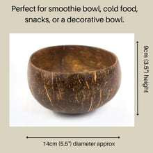 Load image into Gallery viewer, Handmade Coconut Shell Bowl Eco-Friendly Natural Decor