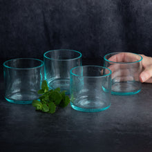 Load image into Gallery viewer, Hand Blown Glass Recycled Green Tumbler