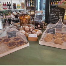 Load image into Gallery viewer, Set of 3 White Bamboo Food Covers with Trays - Plate Cover, Net Lids for Food Protection