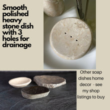 Load image into Gallery viewer, Stone Soap Dish with Round Edge