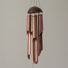 Load image into Gallery viewer, Handmade Large Bamboo Wind Chime 47cm – Natural Garden Decor for Soothing Outdoor Sounds