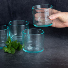 Load image into Gallery viewer, Hand Blown Glass Recycled Green Tumbler