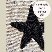 Load image into Gallery viewer, Black Star Beaded Purse for Coins Cards | Handbag Purse
