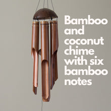 Load image into Gallery viewer, Handmade Large Bamboo Wind Chime 47cm – Natural Garden Decor for Soothing Outdoor Sounds