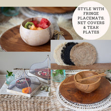 Load image into Gallery viewer, Set of 3 Natural Coconut Bowls | Eco-Friendly Handmade Tableware | Sustainable Boho Home Decor