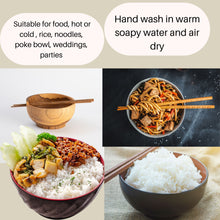 Load image into Gallery viewer, Handmade Teak Ramen Bowl & Chopsticks Set