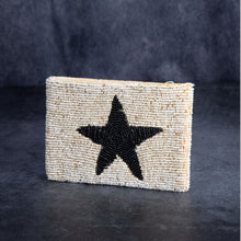 Load image into Gallery viewer, Black Star Beaded Purse for Coins Cards | Handbag Purse