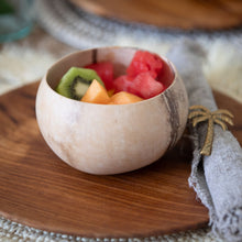 Load image into Gallery viewer, Set of 3 Natural Coconut Bowls | Eco-Friendly Handmade Tableware | Sustainable Boho Home Decor