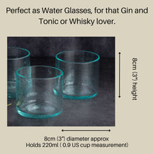 Load image into Gallery viewer, Hand Blown Glass Recycled Green Tumbler