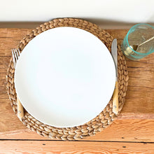 Load image into Gallery viewer, Handwoven Water Hyacinth Placemat 35cm