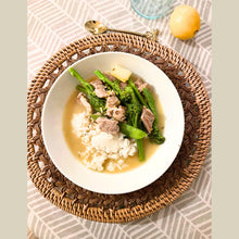 Load image into Gallery viewer, Rattan Mesh Rim Charger Plate 32cm