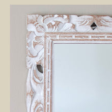 Load image into Gallery viewer, Wooden Rectangle Mirror Hand carved Frame