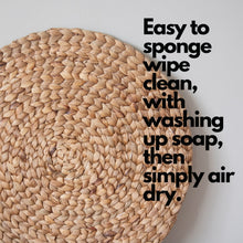 Load image into Gallery viewer, Handwoven Water Hyacinth Placemat 35cm