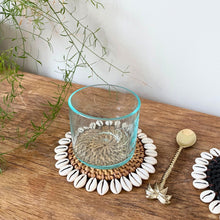 Load image into Gallery viewer, Rattan Shell Edged Coaster
