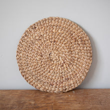 Load image into Gallery viewer, Handwoven Water Hyacinth Placemat 35cm