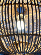 Load image into Gallery viewer, Round Bulb Shaped Basket Lampshade | Rattan Ceiling Pendant