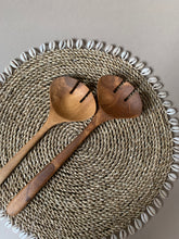 Load image into Gallery viewer, Wooden Salad Spoons Pair Teak Salad Servers