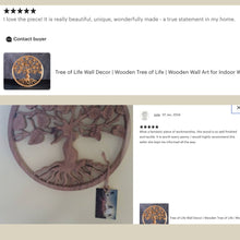 Load image into Gallery viewer, Tree of Life Wall Decor | Wooden Tree of Life | Wooden Wall Art for Indoor Wall