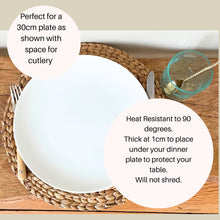 Load image into Gallery viewer, Handwoven Water Hyacinth Placemat 35cm