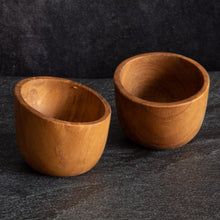 Load image into Gallery viewer, Wooden Egg Cup Teak | Wood Egg Holders | Wooden Pinch Pots