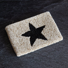 Load image into Gallery viewer, Black Star Beaded Purse for Coins Cards | Handbag Purse