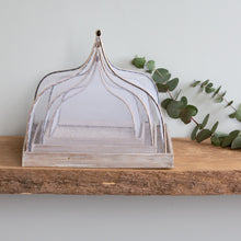 Load image into Gallery viewer, Set of 3 White Bamboo Food Covers with Trays - Plate Cover, Net Lids for Food Protection