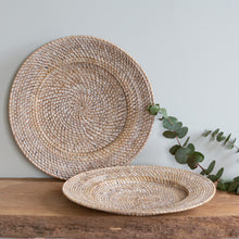 Load image into Gallery viewer, Large Rattan Charger Plate
