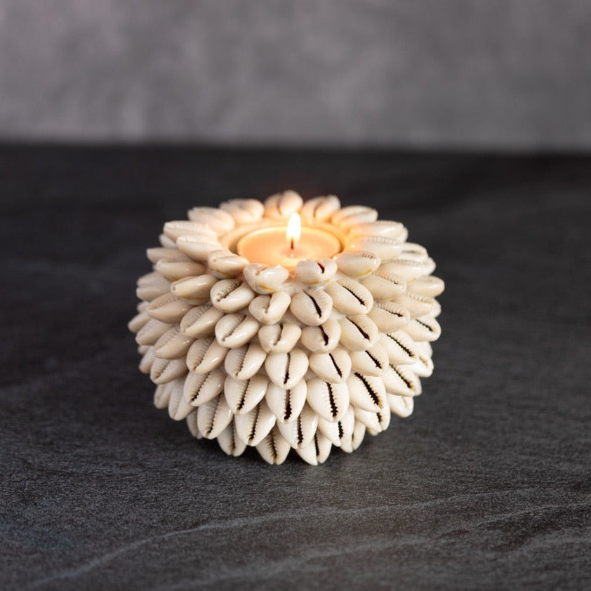 Cowrie Shell Sphere Candle