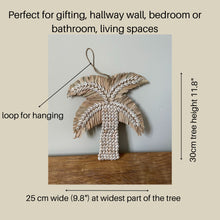 Load image into Gallery viewer, Palm Tree Shell Wall Art | Boho Home Natural Wall Hanging
