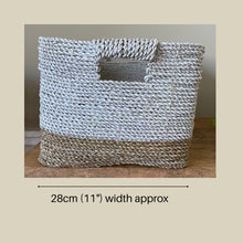 Load image into Gallery viewer, White Dip Rattan Storage Basket – Large Rectangle
