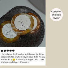 Load image into Gallery viewer, Black Marble Soap Dish | Stone Soap Holder for Luxury Bathroom Decor
