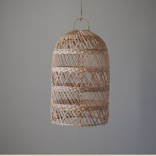 Load image into Gallery viewer, Long Rattan Pendant Light Shade
