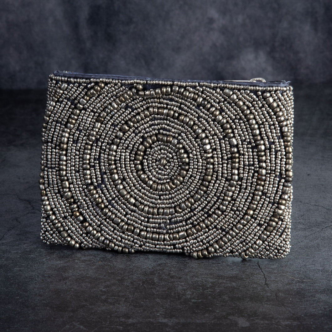 Circle Swirl Beaded Purse