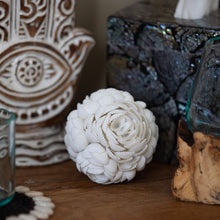 Load image into Gallery viewer, Handmade White Seashell Sphere
