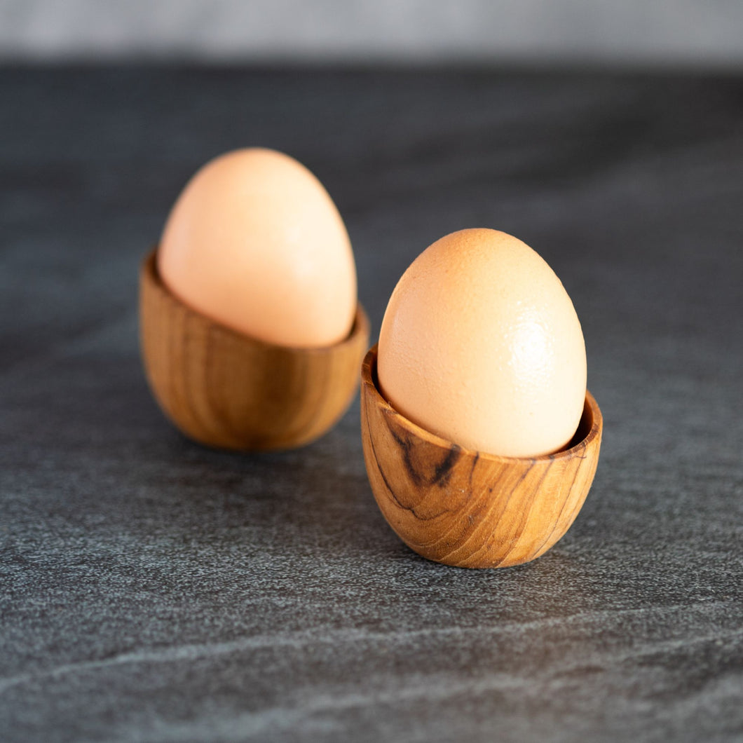 Wooden Egg Cup Teak | Wood Egg Holders | Wooden Pinch Pots