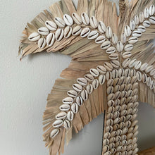 Load image into Gallery viewer, Palm Tree Shell Wall Art | Boho Home Natural Wall Hanging
