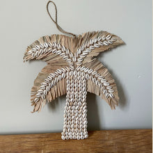 Load image into Gallery viewer, Palm Tree Shell Wall Art | Boho Home Natural Wall Hanging
