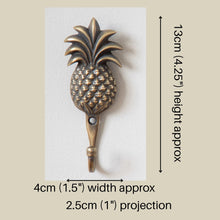 Load image into Gallery viewer, Pineapple Brass Wall Hook
