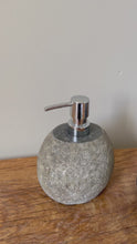 Load and play video in Gallery viewer, Rustic Stone Soap Pump | Liquid Soap and Hand Lotion Dispenser
