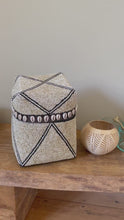 Load and play video in Gallery viewer, Tribal Beaded Cream and Black Storage Box
