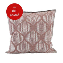 Load image into Gallery viewer, Linen Printed Cushion Cover Large Nude/Brown
