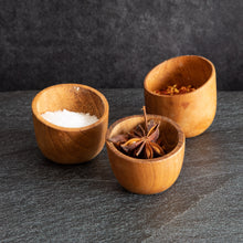 Load image into Gallery viewer, Wooden Egg Cup Teak | Wood Egg Holders | Wooden Pinch Pots
