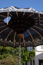 Load image into Gallery viewer, Black Wooden Garden Umbrella

