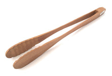 Load image into Gallery viewer, Toast Tongs, Wooden Toaster tongs, wooden salad tongs, tongs for buffet food, wooden utensil, candy buffet tong, good grip.
