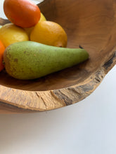 Load image into Gallery viewer, Large Rustic Wooden Bowl Teak
