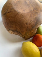 Load image into Gallery viewer, Large Rustic Wooden Bowl Teak
